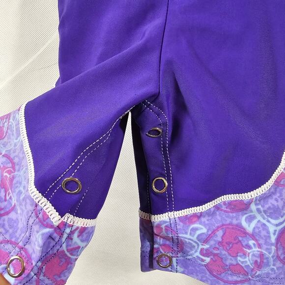 Tuga High Tide 1-Piece Purple Long Sleeve Rashguard NWT Infant Size 6-12 Months - Picture 4 of 9
